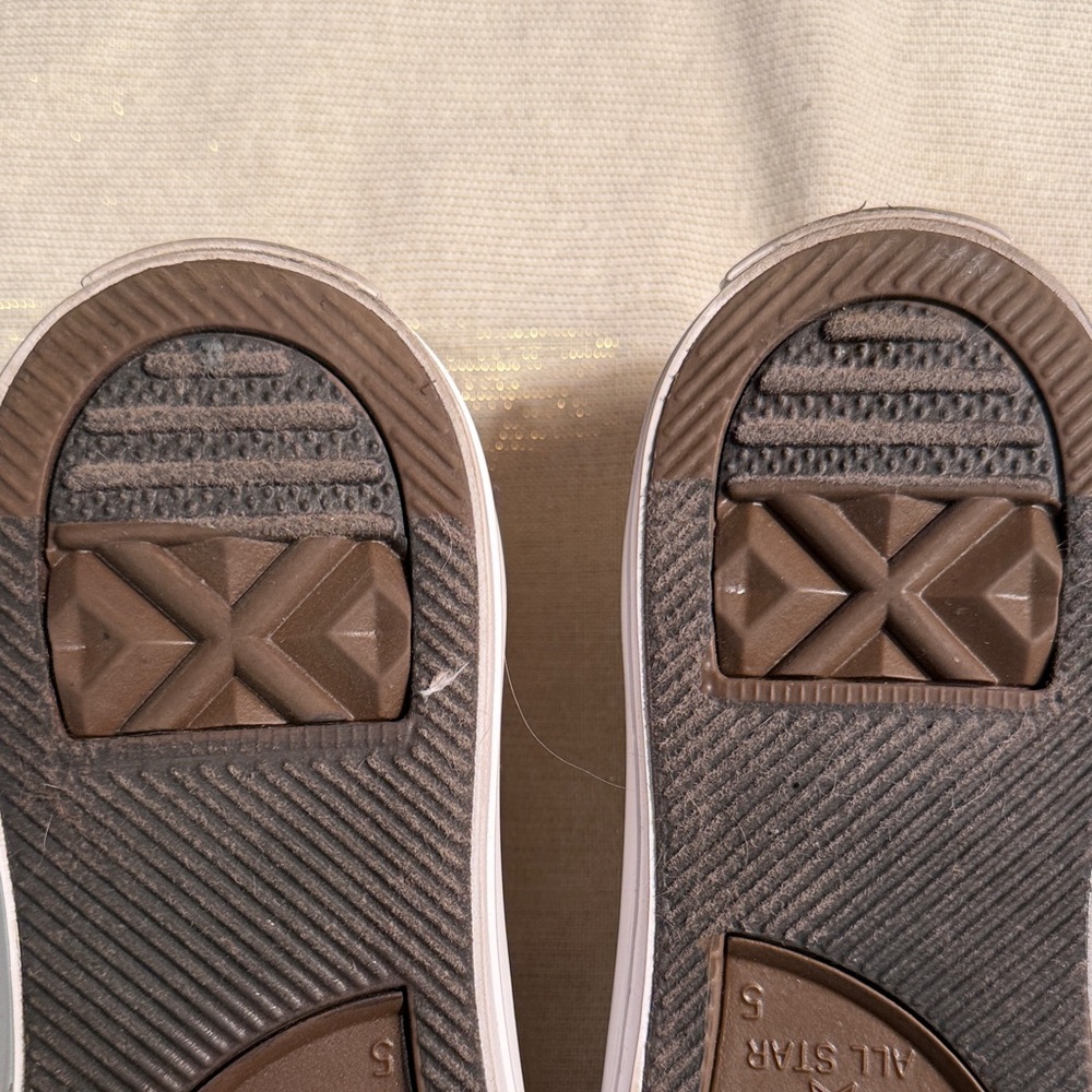 Converse All Star Beige Canvas Sneakers - Picture 4 of 12